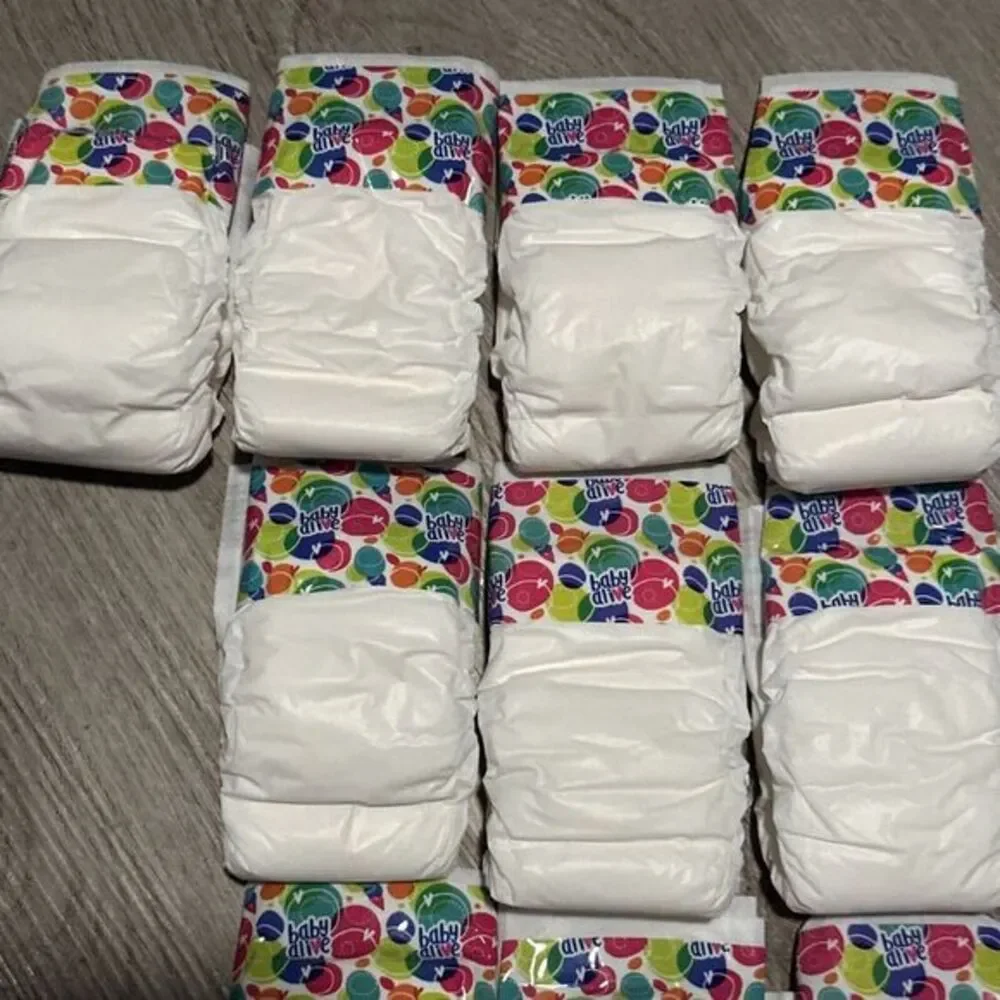 Baby Alive Little Toy Doll‎ Diapers Hasbro Lot of 10